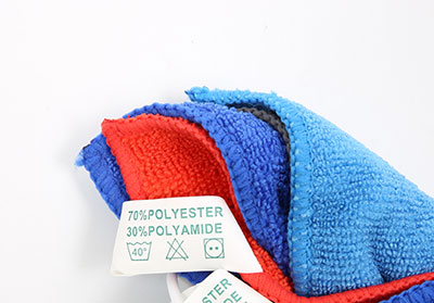 car wash microfiber towels wash label