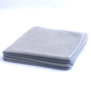 waffle weave microfiber glass towel