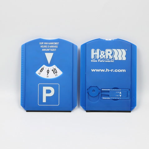 Car Parking Disc Timer Clock Arrival Time Display Blue Plastic